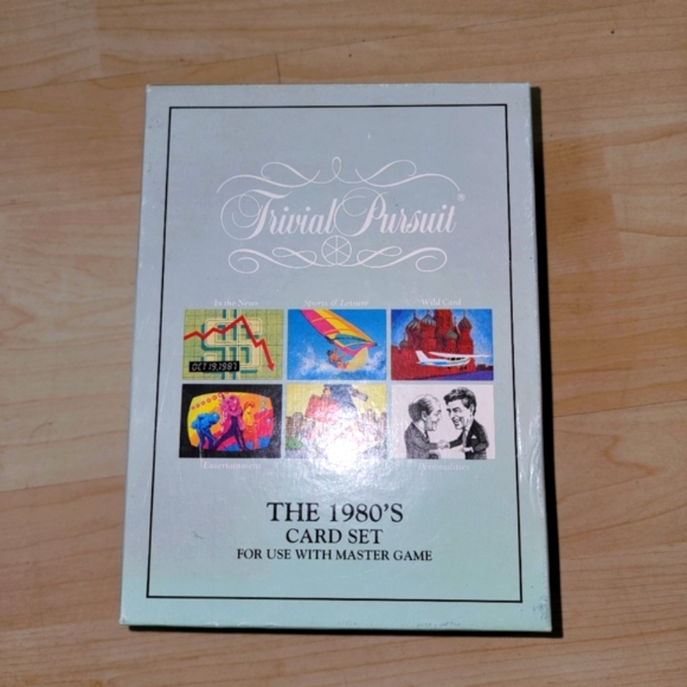 Parker Brothers Trivial Pursuit 1980's Card Set The 80's Cards Only